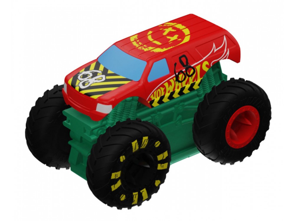 Hot Wheels Monster Trucks 1:43 Scale Light and Sound - Boneshaker